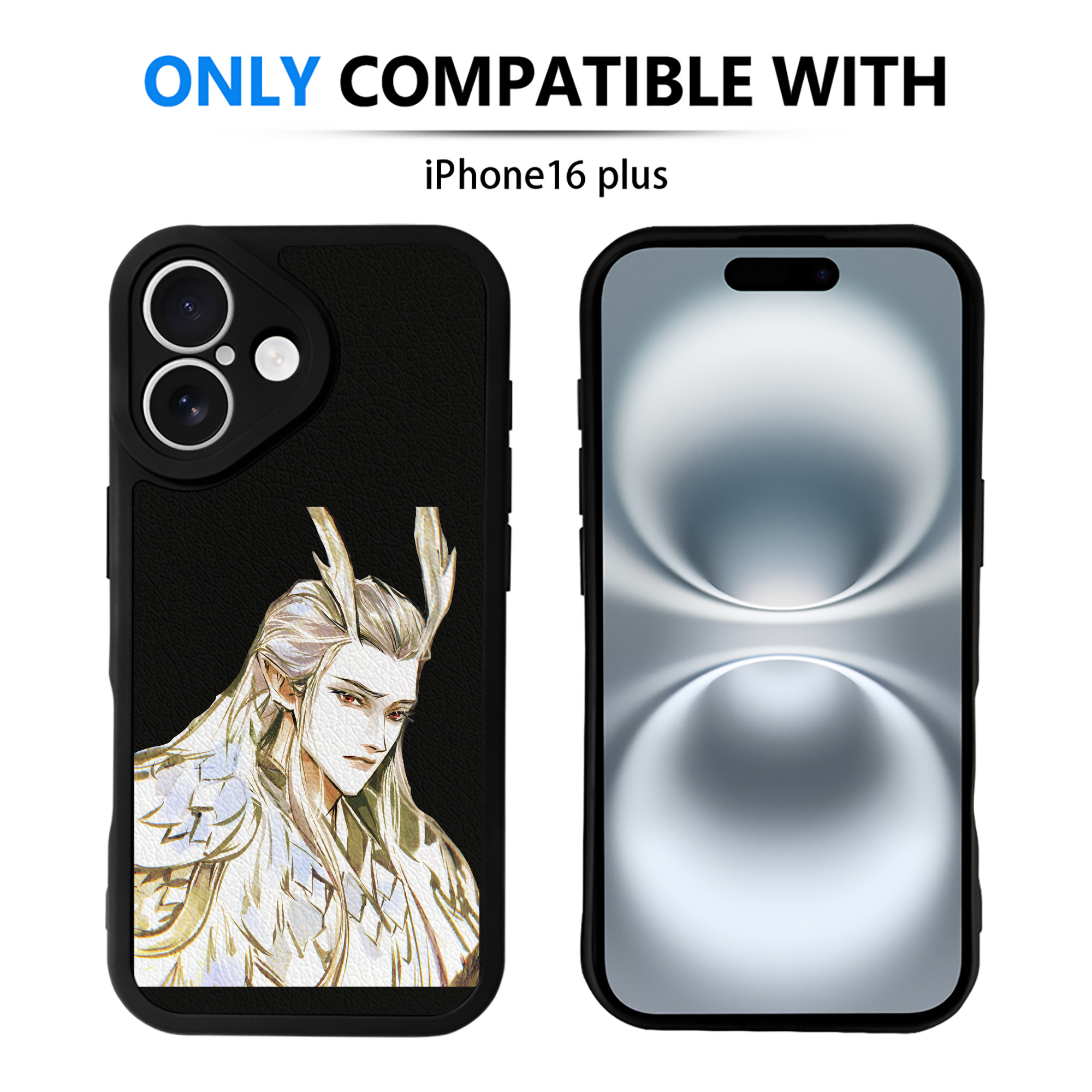（画像用） Ne Zha 2 ナタ 魔童の大暴れ 【iPhone 16シリーズ対応】シリコンスマホケース（レザー調） 材質：シリコン